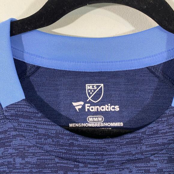 Fanatics Men MLS Kansas City Sporting Blue Short Sleeve Jersey Tee Size M Soccer - Picture 4 of 8